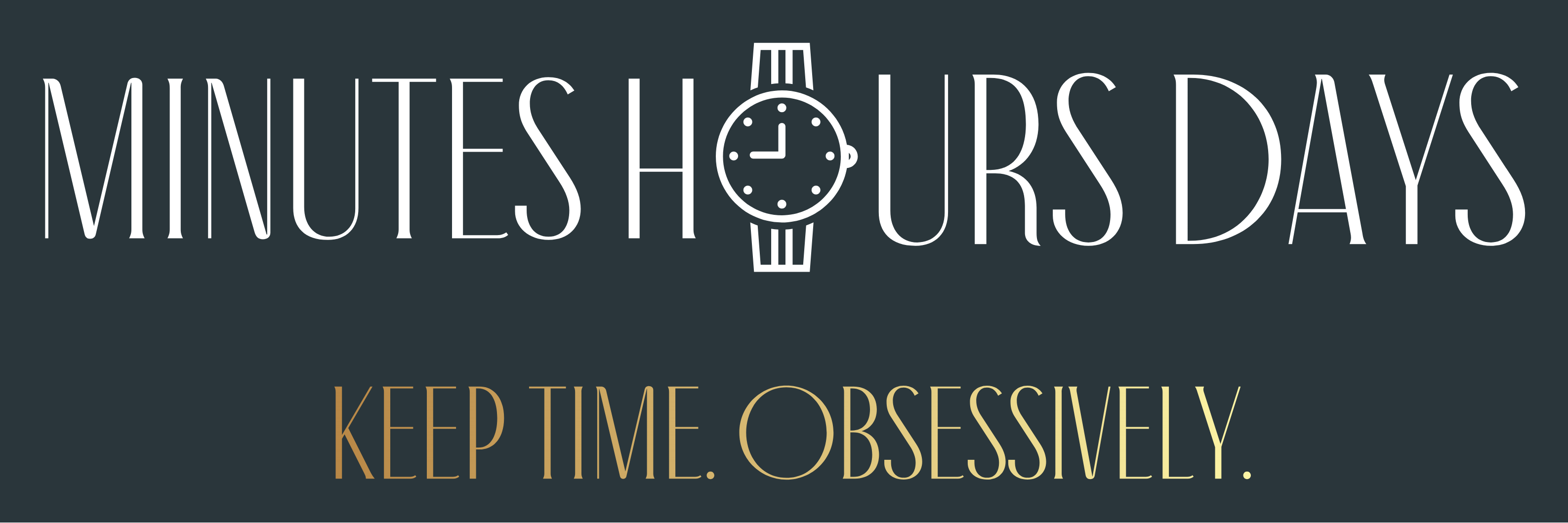 Keep Time. Obsessively. Logo